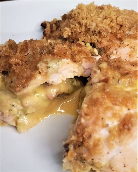 Coated Broccoli Cheddar Stuffed Chicken Rketomadesimple