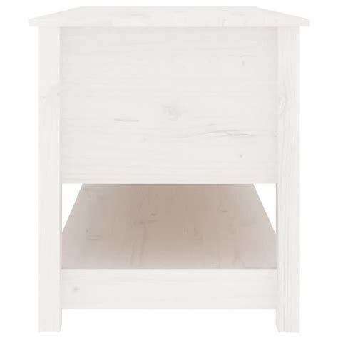 Fhe Table Basse Blanc X X Cm Bois Massif De Pin Haute Qualite