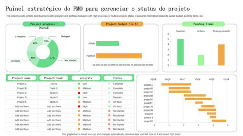 Os 5 principais modelos de relatório de status do PMO exemplos e