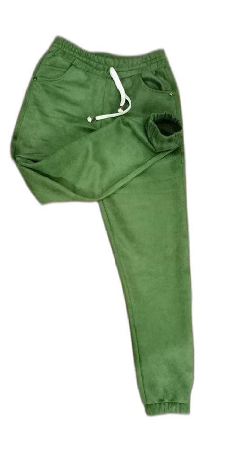 Light Green Plain Mens Cotton Jogger Pant Daily Wear At Piece In