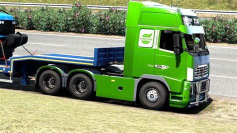 Ets Iberia Dlc Volvo Fh Classic Transporting A Crawler Tractor