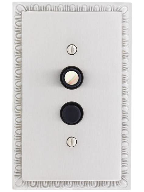 Premium Push Button Light Switch With True Mother Of Pearl Button