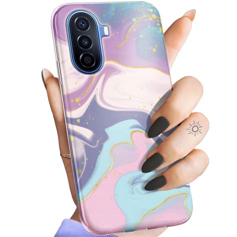 Etui Do Huawei Nova Y70 Wzory Pastele Ilustracja Kolory Obudowa