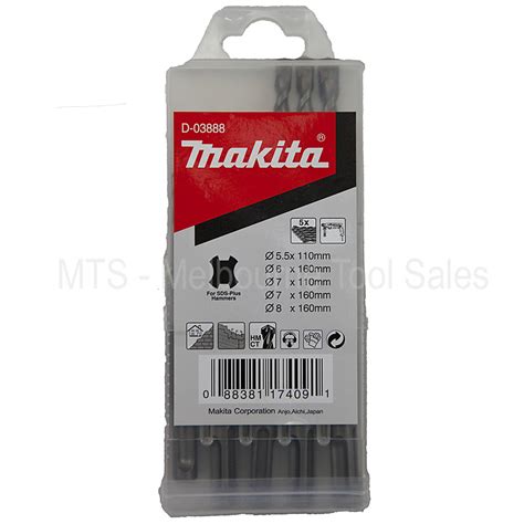 Buy Makita D 03888 5 Piece Sds Plus Drill Set Online Melbourne Tool Sales