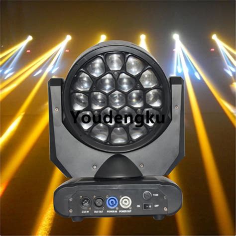 4 Pieces 19x10w Led RGBW Dmx Mac Aura Moving Head Led Bee Eye Dmx Led