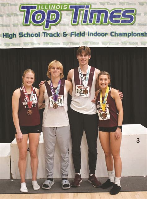 Four From Rhs Place At State Indoor Track Meet Robinson Daily News