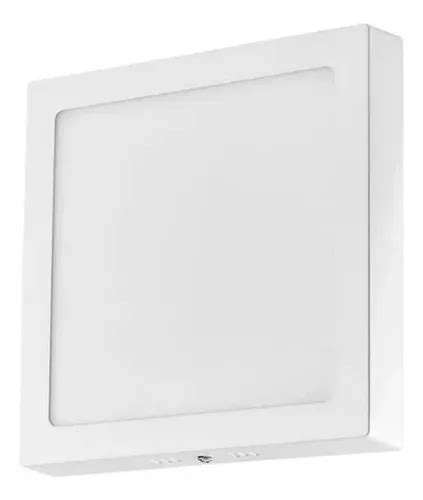 Plafon W Sobrepor Quadrado Led De Teto Painel Branco Frio