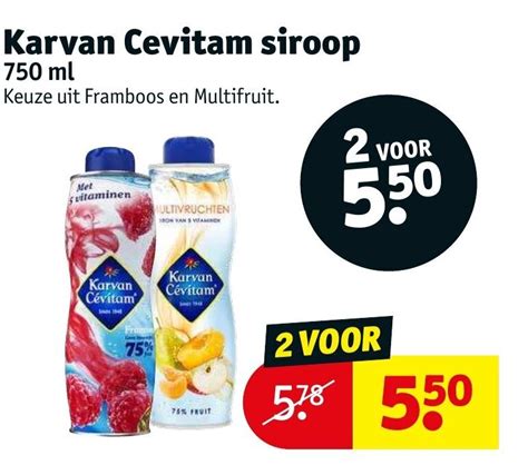 Karvan Cevitam Siroop Ml Aanbieding Bij Kruidvat