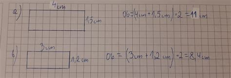 Narysuj Prostok Ty O Podanych Wymiarach I Oblicz Ich Obwody A Cm X