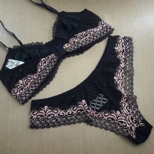 Conjunto Renda Bicolor Lingerie Br Atacado Para Revenda