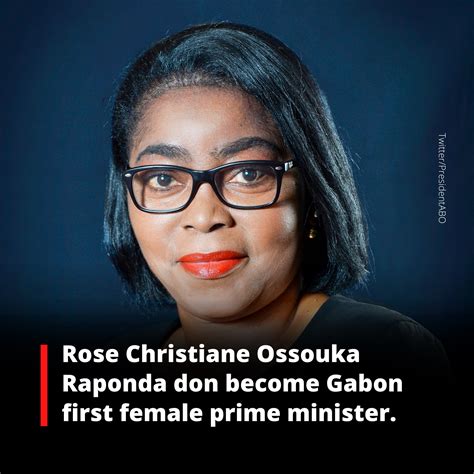 BBC News Pidgin - Gabon 🇬🇦 don get im first female prime... | Facebook