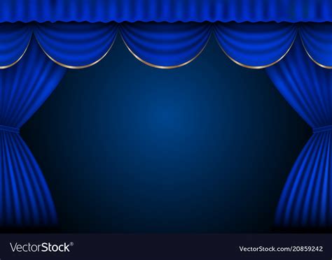 Background curtain stage Royalty Free Vector Image