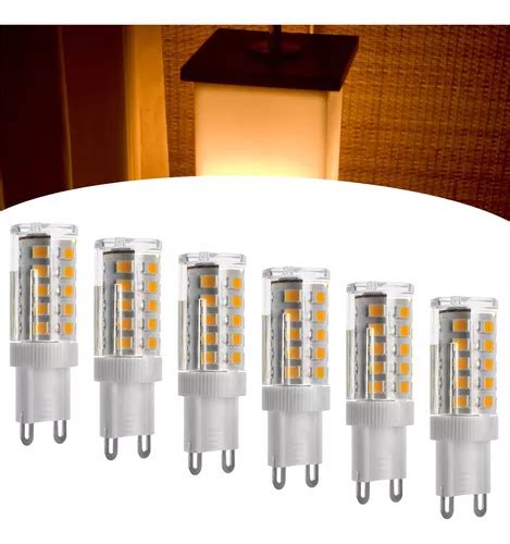 Kit 6 Lâmpadas Led G9 Halopim 5w Bivolt Branco Quente 3000k MercadoLivre