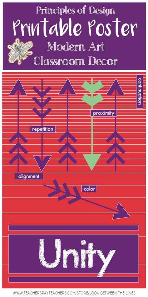 This Poster Covers The Principle Of Design Unity Using Modern Shapes