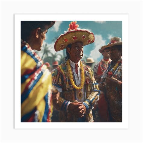 Mexican Dancers 4 Art Print by Pat4U - Fy