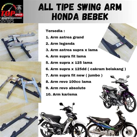 Jual Swing Arm Arem Lengan Ayun Variasi Motor Honda Bebek Astrea Grand