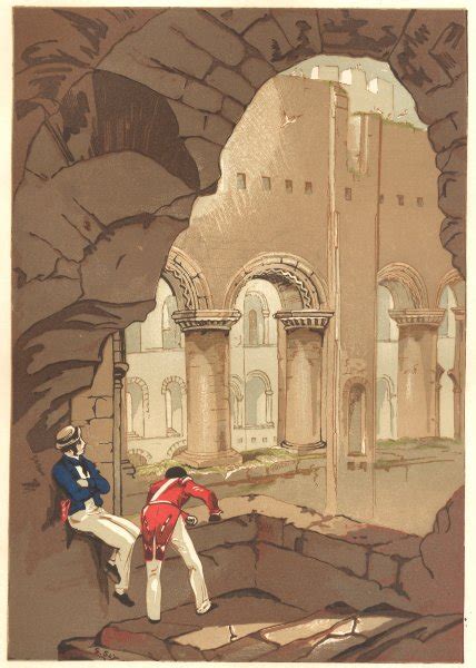 Rochester Castle - Interior by Sly, S.: (1845) Art / Print / Poster ...