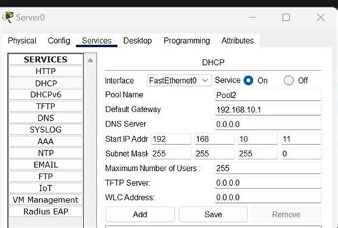 Dhcp Server Configuration In Cisco Geeksforgeeks