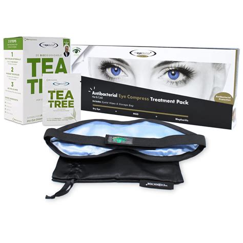 Eye Doctor Premium Treatment Bundle Hot Cold Eye Compress And Tea Tree