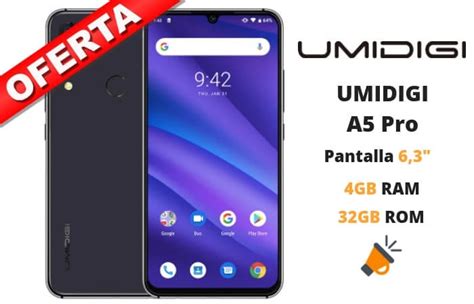 OFERTÓN Umidigi A5 PRO con triple cámara y reconocimiento facial por 86