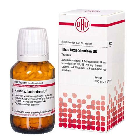 Rhus Toxicodendron D Tabletten St Deine Online Apotheke Paul Pille