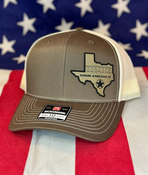 Texas Come and Cut It Leatherette Patch Hat, Patriotic, Snapback, TEXAS