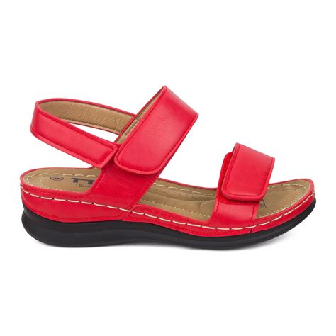 TTP Ladies Comfortable Dual Hook & Loop Strap Sandals | Shop Today. Get ...