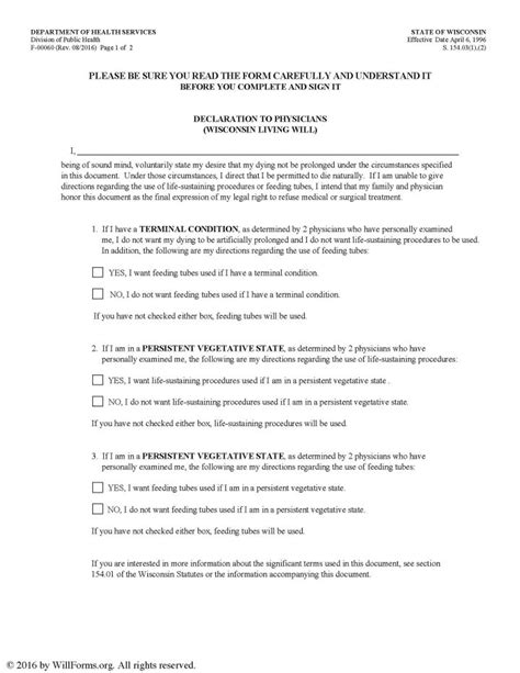 how to create a will in wisconsin
