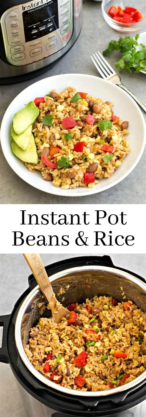 Instant Pot Beans and Rice - Real Food Real Deals