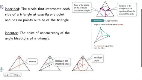 Geometry 5 2 Bisectors In Triangles YouTube