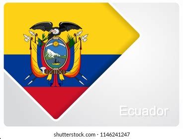 Ecuadorian Flag Design Background Layout Raster Stock Illustration ...