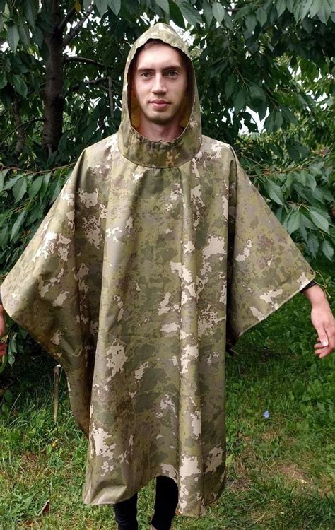 Военный Плащ-палатка Дождевик с Люверсами Пиксель — Купить Недорого на ...
