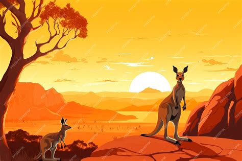 Premium AI Image | Beautiful kangaroo wallpaper kangaroo background