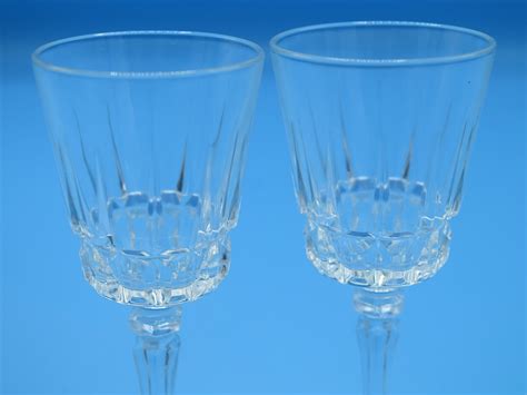 Crystal Cordial Glasses Vintage Crystal Stemware Crystal Wine Etsy