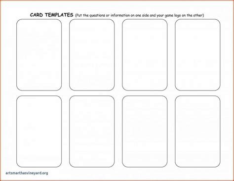 Blank Playing Cards Template