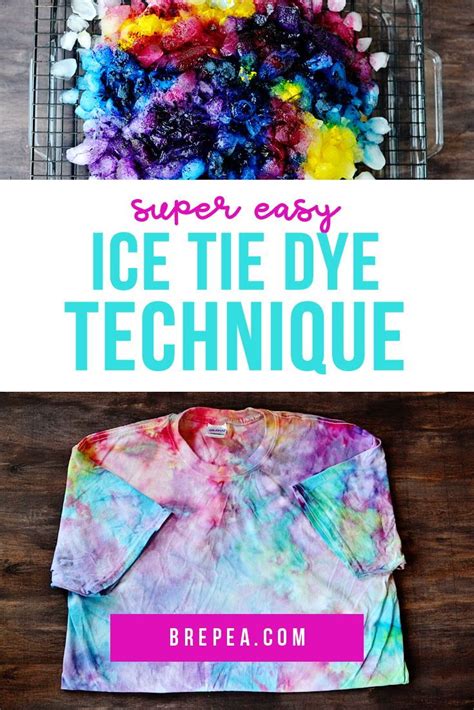 Ice Tie Dye Technique How To Tie Dye With Ice Tie Dye Patterns Diy