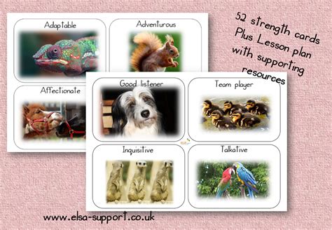 Animal Strength Cards - Item 204 - Elsa Support