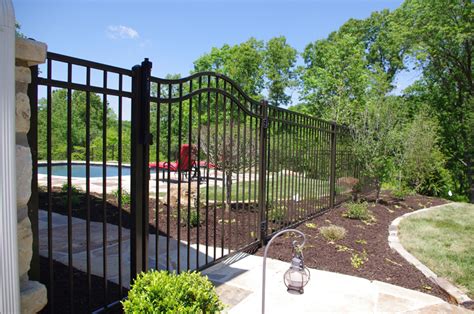 The American Fence Company Ameristar Ornamental Fencing Montage Majestic With Arched Gate