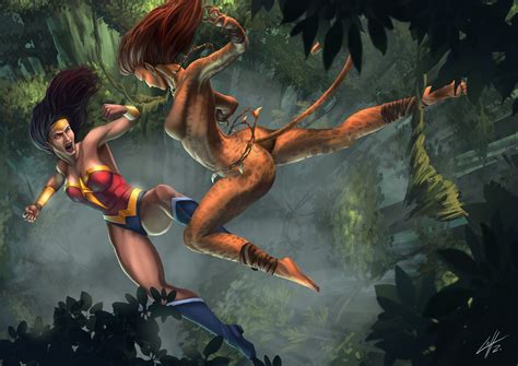 Artstation Wonder Woman Vs Cheetah