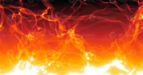 Abstract Background Of Orange Smoke And Fire In The Rays Of The Sun