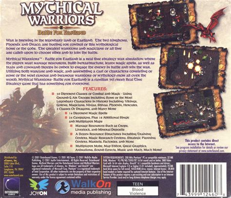 Mythical Warriors Battle For Eastland Cover Or Packaging Material