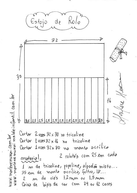 V Deo Como Fazer Estojo De Rolo Para L Pis De Cor Marlene Mukai