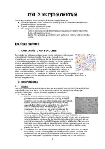 Tema 12a Tejido Conjuntivo Pdf