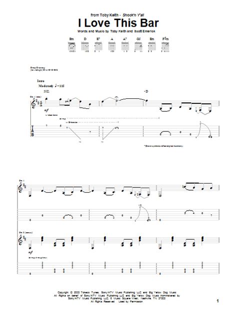 Toby Keith Guitar Chords