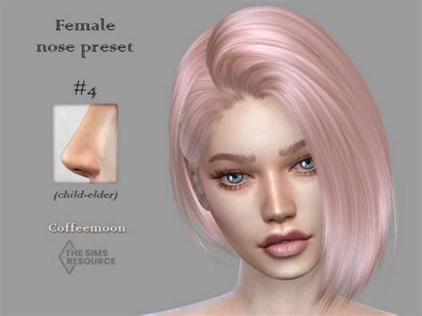 Female Nose Preset N4 By Coffeemoon Sims 4 Cc Download