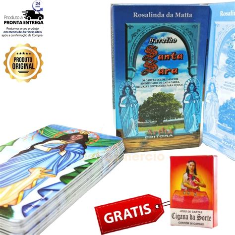 Baralho Cigano Tarot Santa Sara Original Plastificado 36 Cartas