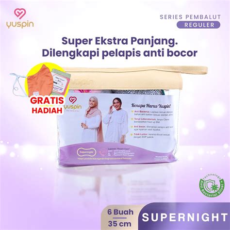 Jual Yuspin Pembalut Kain Super Night Use Cm Indonesia Shopee Indonesia