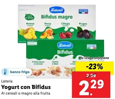 Offerta Latteria Yogurt Con Bifidus Ai Cereali O Magro Alla Frutta Nel