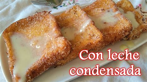 Cómo hacer Torrijas de leche condensada El Dulce Paladar YouTube