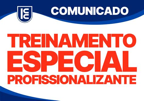 Comunicado Treinamento Especial Profissionalizante Itaguará Country